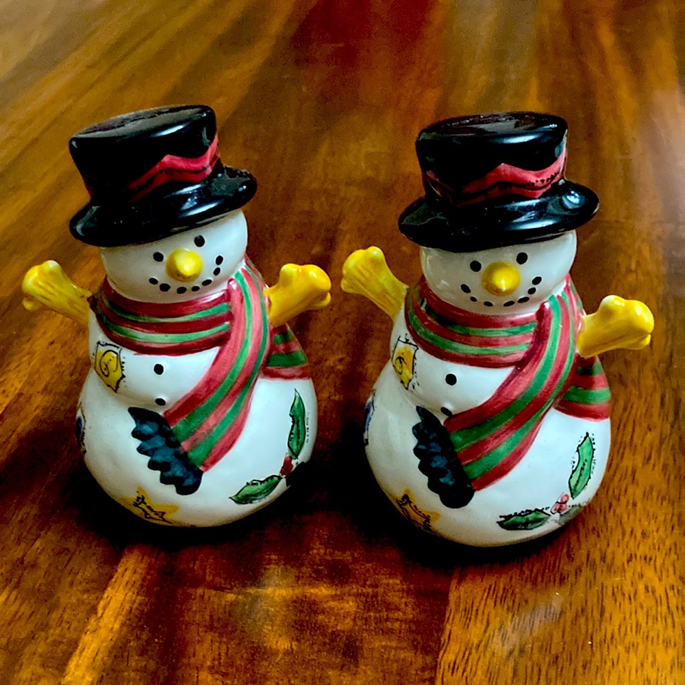 Sango snowman salt/pepper shakers